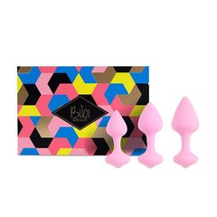Набор силиконовых анальных пробок FeelzToys - Bibi Butt Plug Set 3 pcs Pink