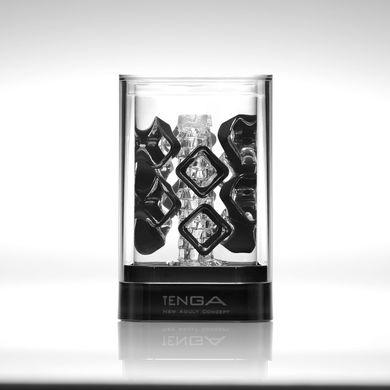 Мастурбатор TENGA Crysta Block, унікальний рельєф, стимулюючі щільні блоки, прозорий матеріал