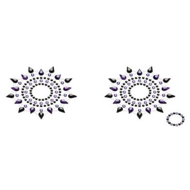 Пэстис из кристаллов Petits Joujoux Gloria set of 2 -/Purple, украшение на грудь