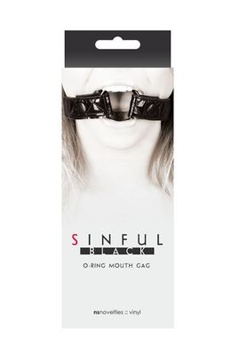 Кляп SINFUL BLACK O-RING MOUTH GAG