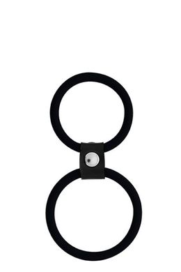 Эрекционное кольцо MENZSTUFF DUAL RINGS, BLACK