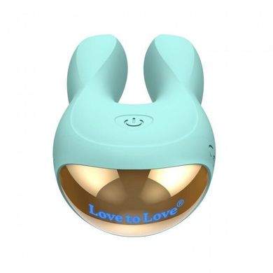 Вібратор-кролик Love To Love Hear Me Menthe з двома моторчиками і різноколірною LED -подсветкой