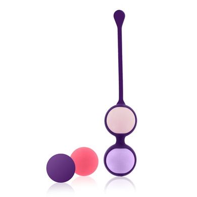 Набір вагінальних кульок Rianne S : Pussy Playballs Coral, вага 15г, 25г, 35г, 55г, монолітні