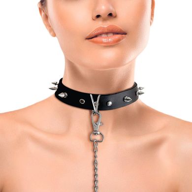 Ошейник с шипами и поводком ART OF SEX Collar Spikes and Leash