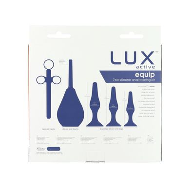 Набор анальных игрушек для новичков LUX ACTIVE Equip Silicone Anal Training Kit, Черный