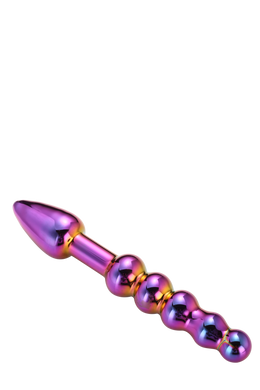 Стеклянный анальный стимулятор DREAM TOYS Glamour Glass Ridged Anal Dildo