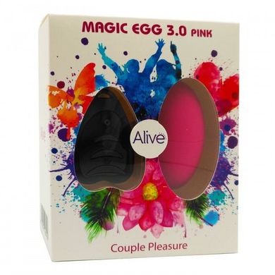 Віброяйце Alive Magic Egg 3.0 з пультом ДУ, Рожевий