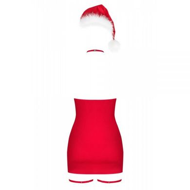 Комплект Obsessive Kissmas chemise Red® S/M