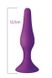 Анальна пробка на присоску MAI Attraction Toys №34 Purple, довжина 12,5см, діаметр 3,2см