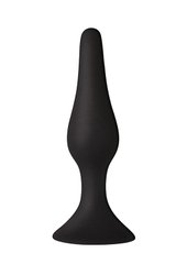 Анальна пробка на присоску MAI Attraction Toys №34 Black, довжина 12,5см, діаметр 3,2см