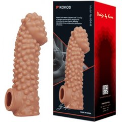Насадка на пеніс з отвором для мошонки Kokos 15,6 см CS 004 - M