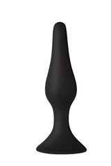 Анальна пробка на присоску MAI Attraction Toys №33 Black, довжина 11,5cм, діаметр 3см