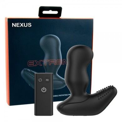 Масажер простати Nexus Revo Extreme з голівкою, що обертається, і пультом ДУ, макс діаметр 5,4см