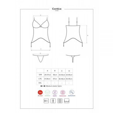 Корсет Obsessive Contica corset L/XL